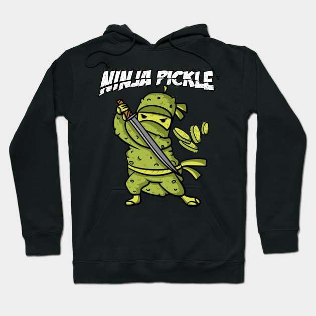 Funny ninja pickle Hoodie by opippi